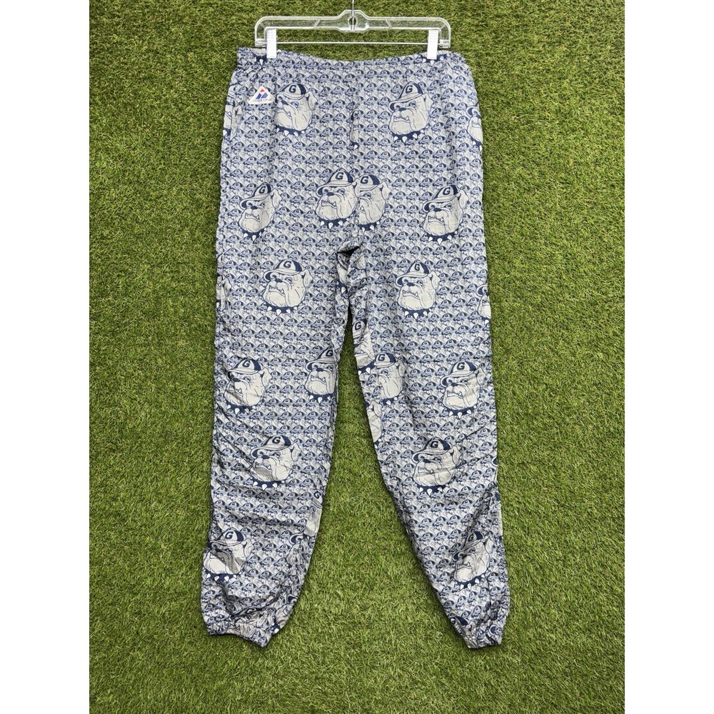 Vintage Georgetown Hoyas Pants Mens Small NCAA Basketball Bulldog AOP Baggy 90s